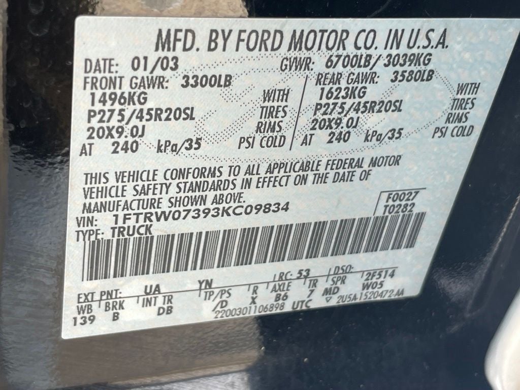 2003 Ford F-150 Harley-Davidson - OWN A PIECE OF TRUCK HISTORY