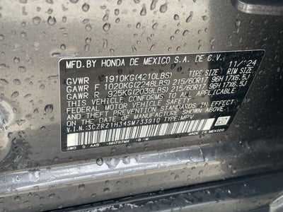 2025 Honda HR-V LX - LANE KEEP ASSIST / ADAPTIVE CRUISE