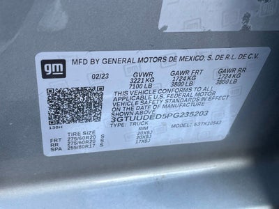 2023 GMC Sierra 1500 SLT - X31 OFF ROAD PKG / BOSE SOUND SYSTEM