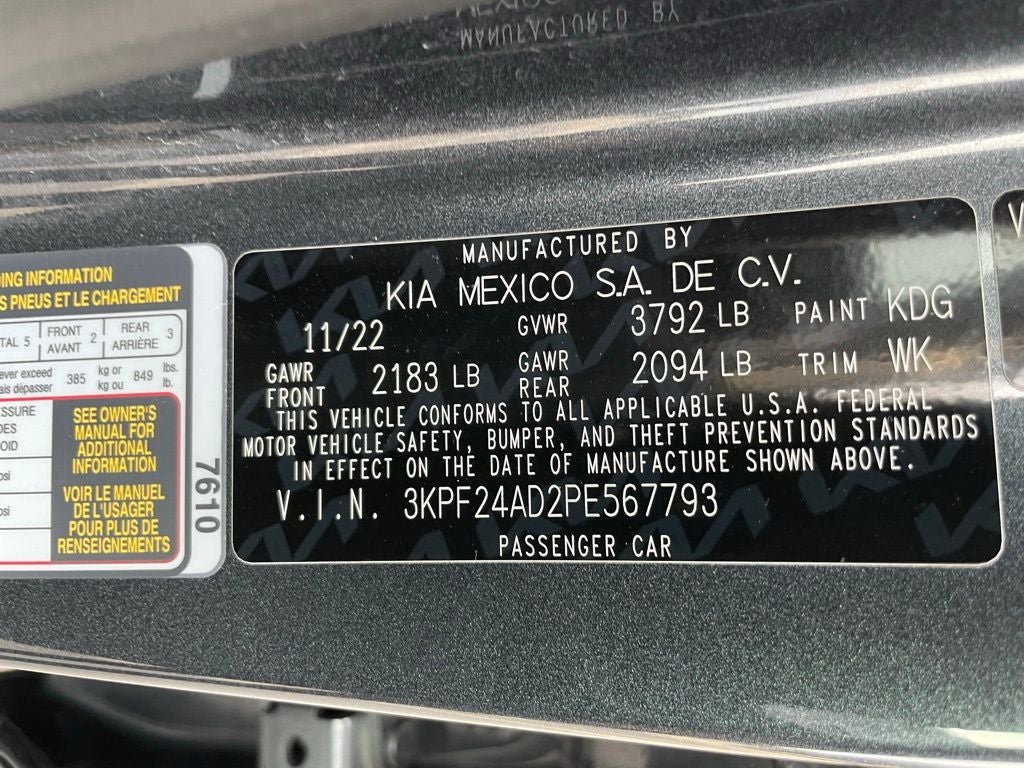 2023 Kia Forte LXS - KIA CERTIFIED / APPLE CARPLAY