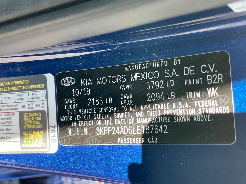 2020 Kia Forte LXS - KIA CERTIFIED / FORWARD COLLISION WARNING