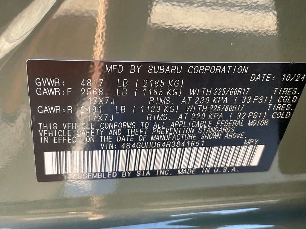 2024 Subaru Crosstrek Wilderness - POWER MOONROOF / APPLE CARPLAY