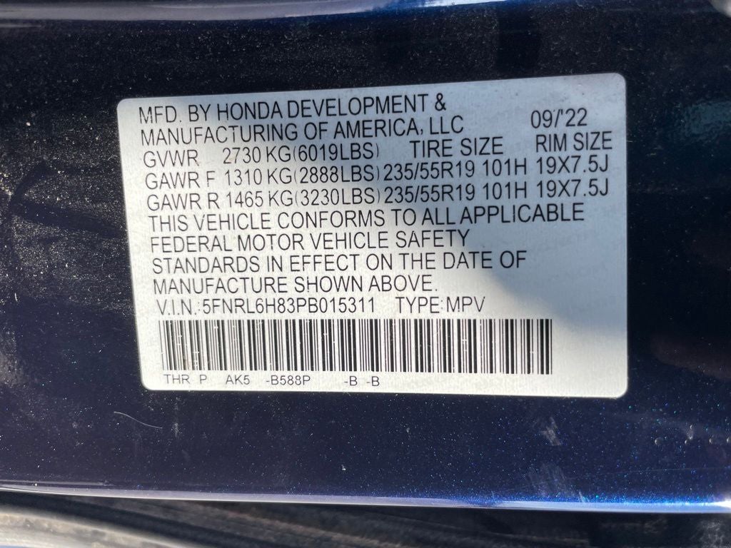 2023 Honda Odyssey Touring - ADAPTIVE CRUISE / NAVIGATION