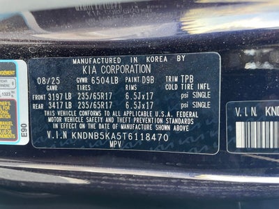 2026 Kia Carnival Hybrid LXS - KIA CERTIFIED / APPLE CARPLAY