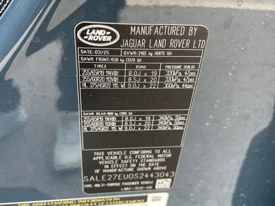 2025 Land Rover Defender 110 X-Dynamic SE - PANORAMIC ROOF / ELECTRONIC AIR SUSPENSION