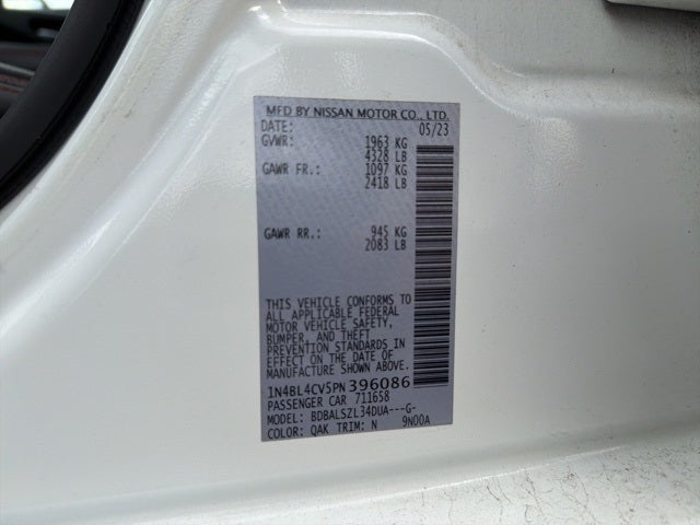 2023 Nissan Altima 2.5 SR