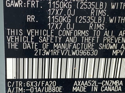 2020 Toyota RAV4 XLE
