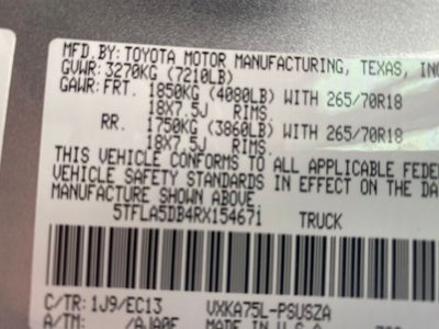 2024 Toyota Tundra SR5 TRD OFF-ROAD