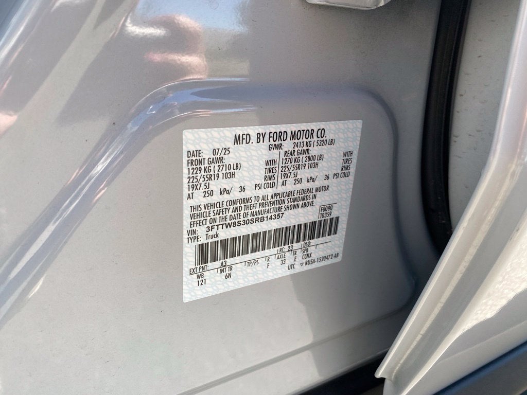 2025 Ford Maverick Lariat - AWD - BLACK PACKAGE - 2.5L HYBRID