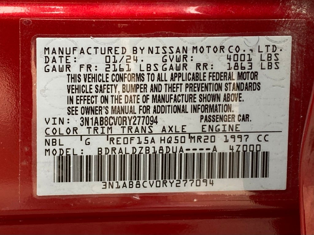 2024 Nissan Sentra SV