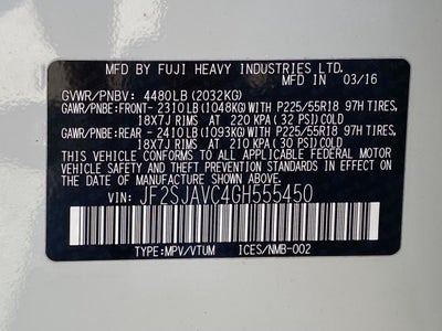 2016 Subaru Forester 2.5i Touring