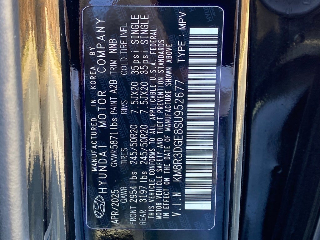 2025 Hyundai Palisade XRT Black Out Package