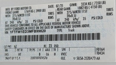 2021 Ford F-150 Lariat CLEAN CARFAX