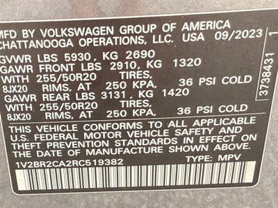 2024 Volkswagen Atlas 2.0T SEL NICE CAR