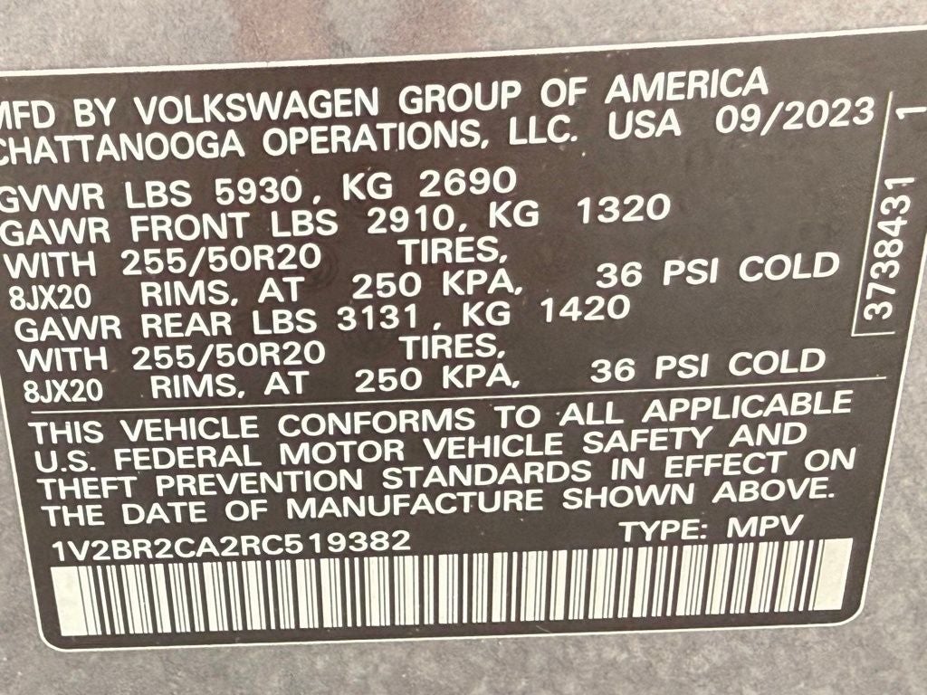 2024 Volkswagen Atlas 2.0T SEL NICE CAR