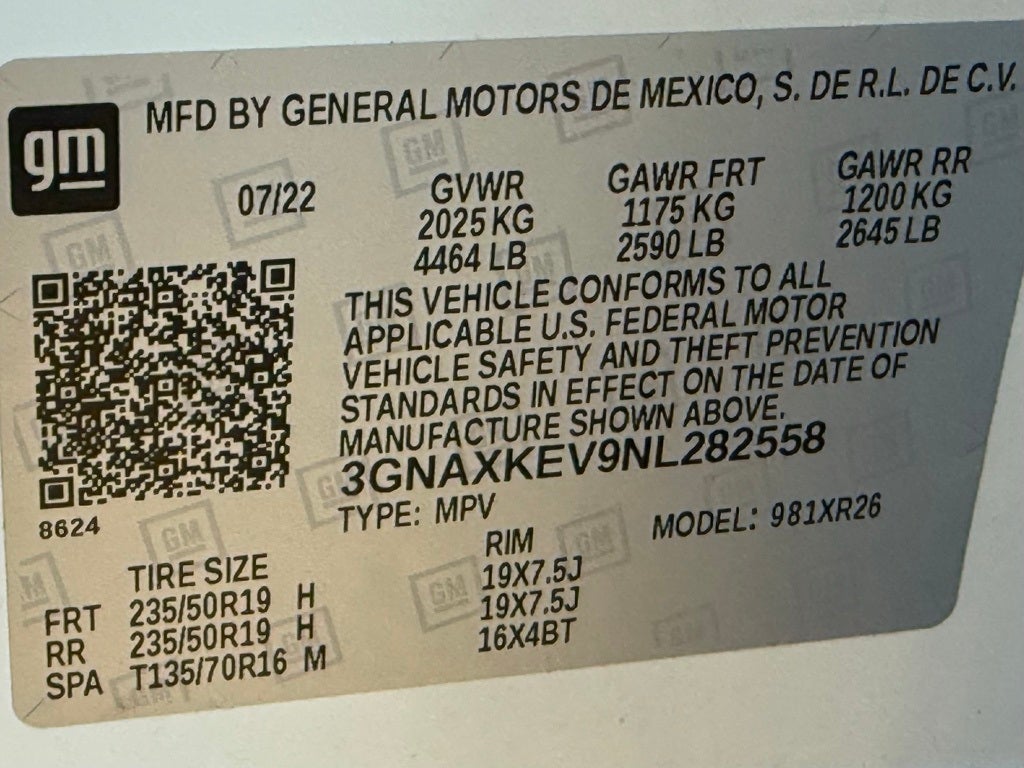 2022 Chevrolet Equinox LT BLACKOUT PKG