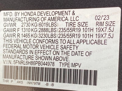2023 Honda Odyssey Touring