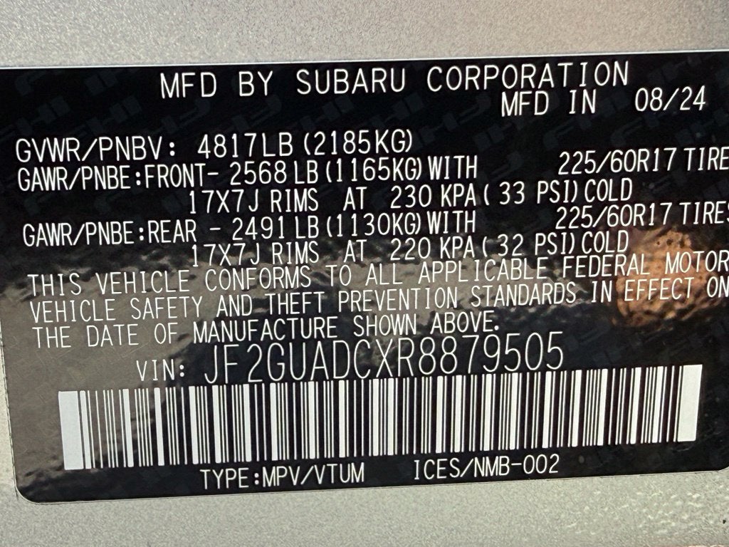 2024 Subaru Crosstrek Premium - AWD / SUNROOF / CLEAN CARFAX