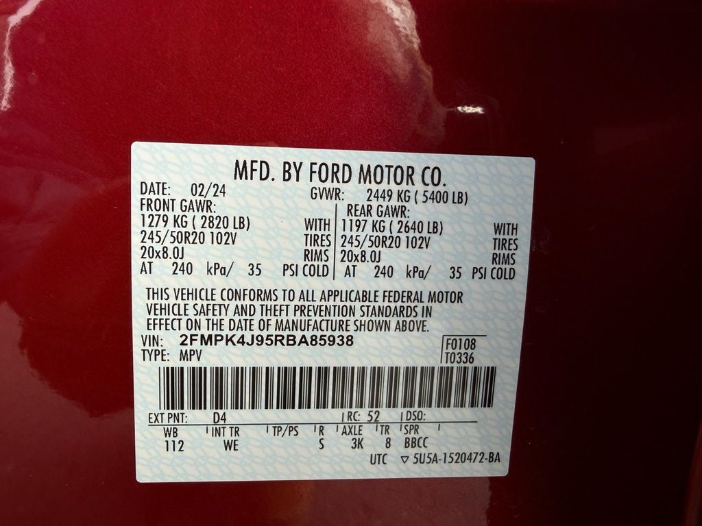 2024 Ford Edge ST Line