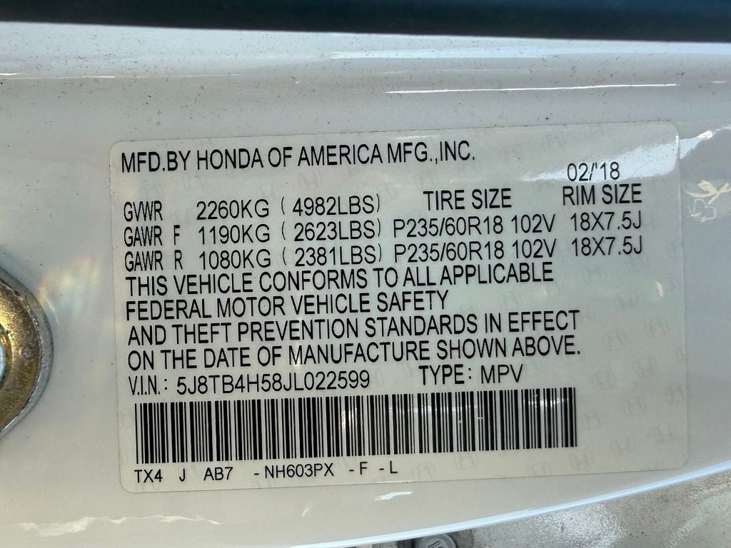 2018 Acura RDX Technology Package