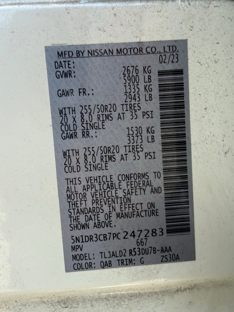 2023 Nissan Pathfinder SL PREMIUM PACKAGE