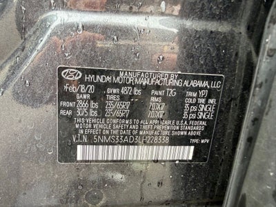 2020 Hyundai Santa Fe SEL