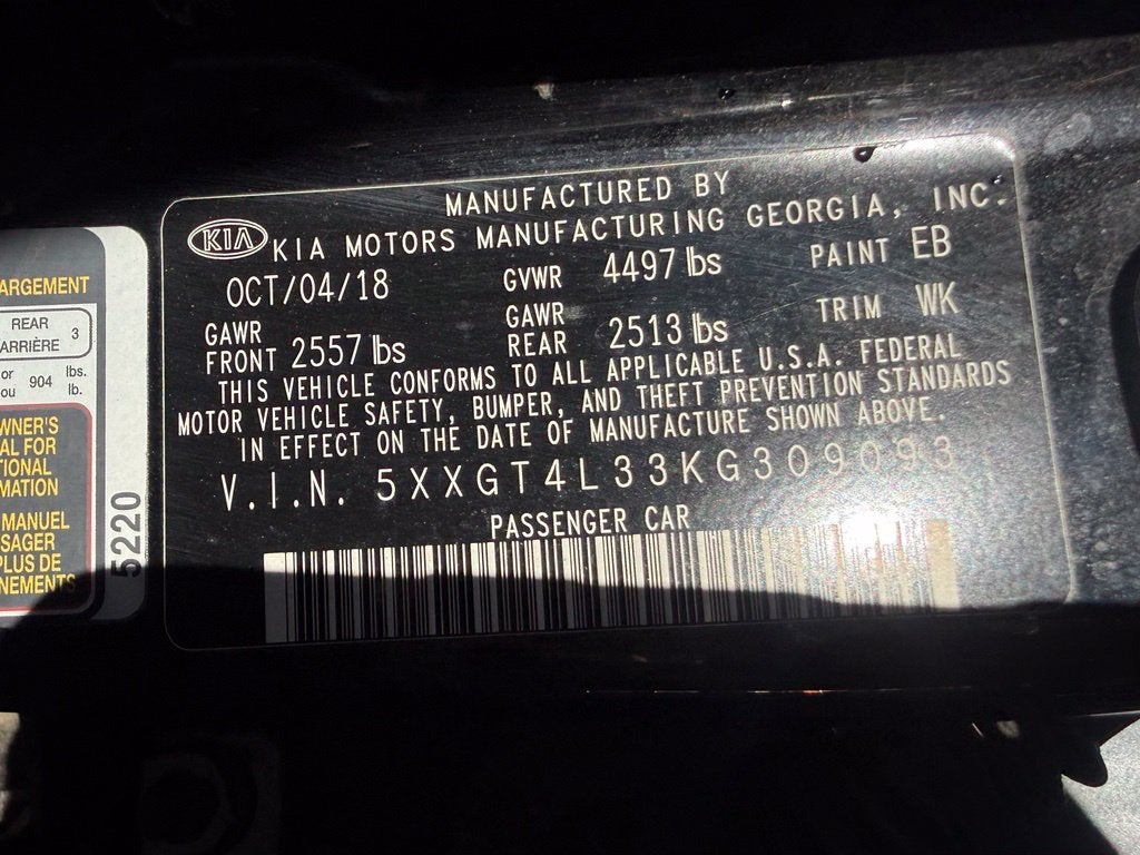 2019 Kia Optima LX