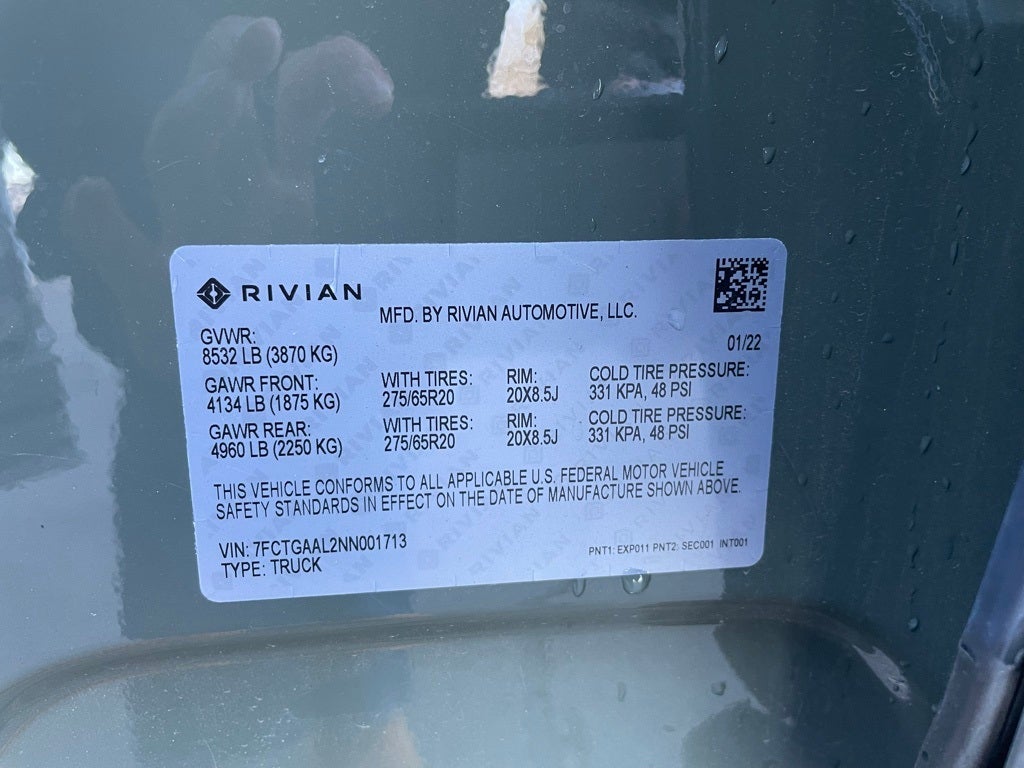 2022 Rivian R1T Launch Edition