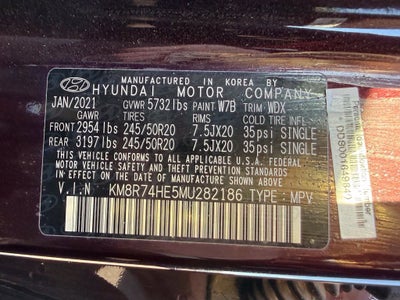 2021 Hyundai Palisade Calligraphy