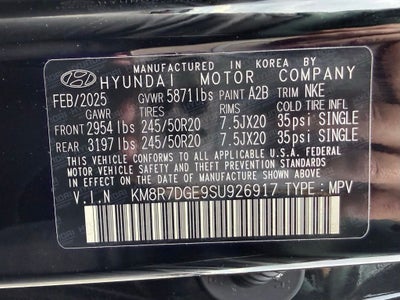 2025 Hyundai Palisade Calligraphy Night Edition