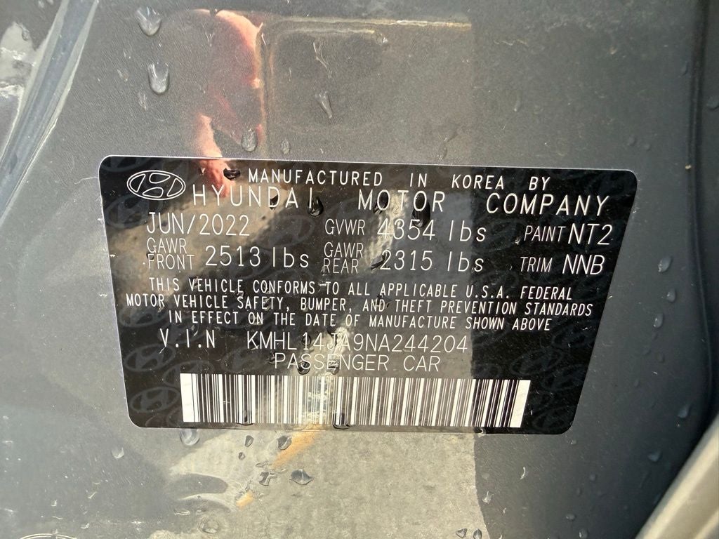 2022 Hyundai Sonata SEL