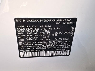 2025 Volkswagen Atlas 2.0T SE w/Technology
