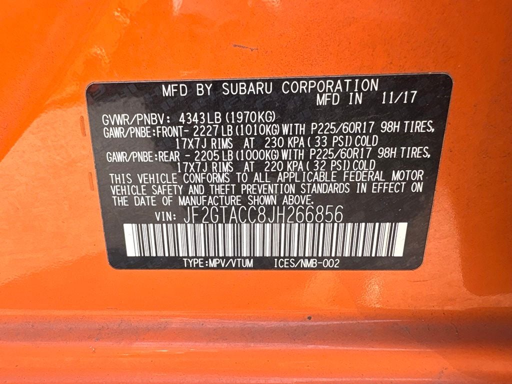 2018 Subaru Crosstrek 2.0i Premium
