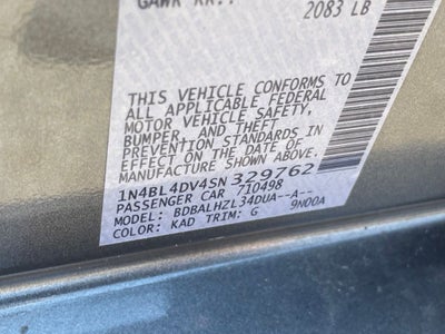 2025 Nissan Altima 2.5 SV