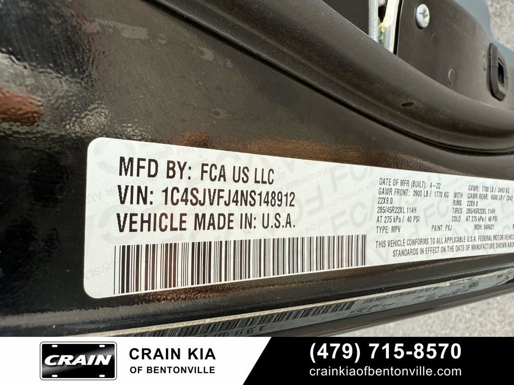 2022 Jeep Grand Wagoneer Series II - 4WD / PANORAMIC SUNROOF