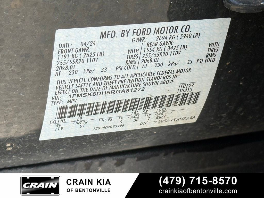 2024 Ford Explorer XLT - 4WD / CLEAN CARFAX / ONE OWNER