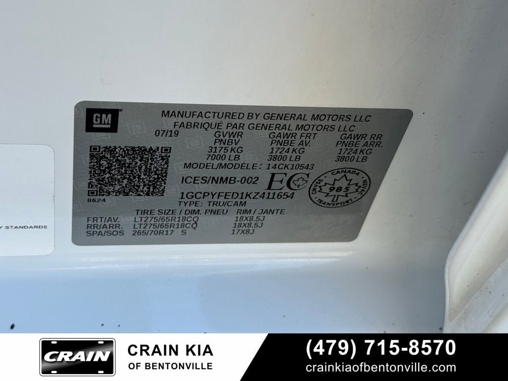 2019 Chevrolet Silverado 1500 LT Trail Boss - 4WD / LIFTED! / CLEAN CARFAX