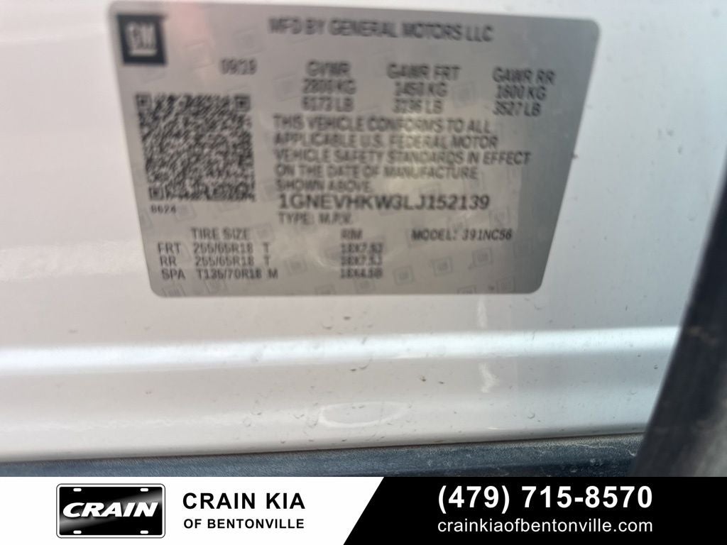 2020 Chevrolet Traverse 3LT - AWD