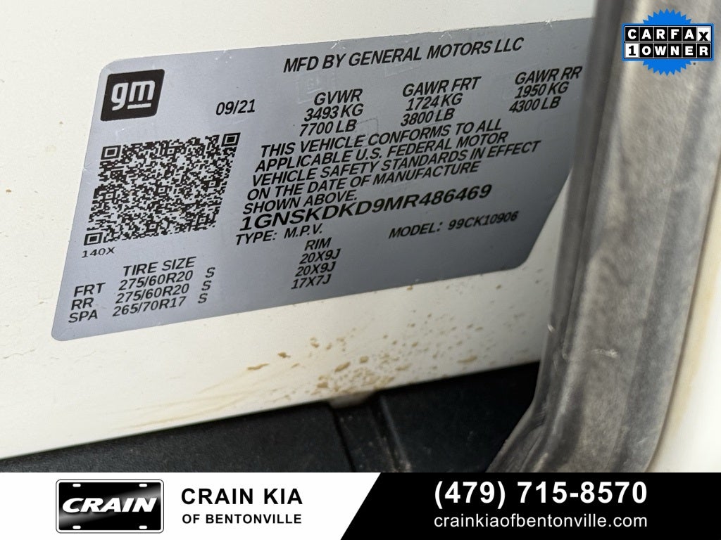 2021 Chevrolet Suburban Z71 - 4WD / PANORAMIC SUNROOF / ONE OWNER