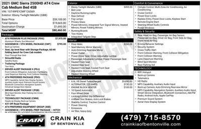 2021 GMC Sierra 2500HD AT4 Premium Plus - SUNROOF / 4WD / CLEAN CARFAX