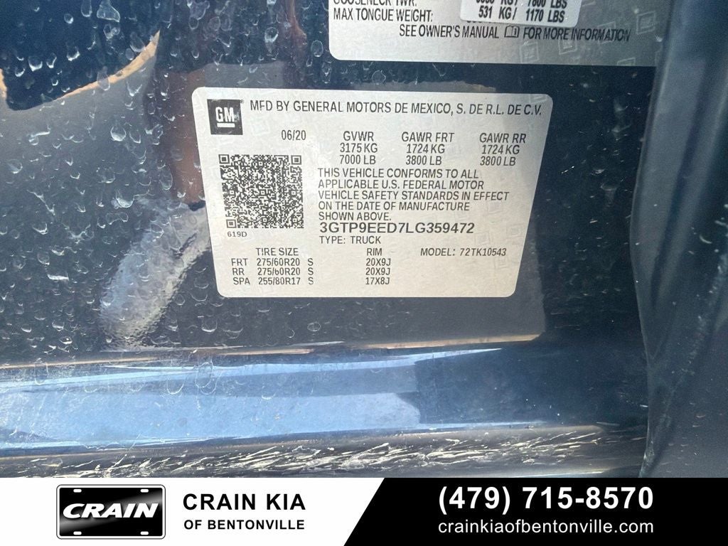 2020 GMC Sierra 1500 AT4 Premium - 4WD / SUNROOF / CLEAN CARFAX