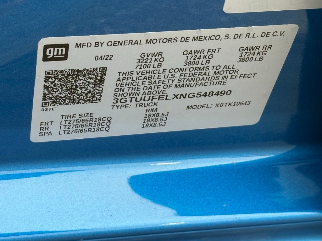 2022 GMC Sierra 1500 AT4X - 4WD / SUNROOF / ONE OWNER