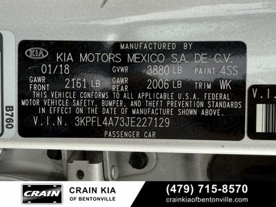 2018 Kia Forte LX - CLEAN CARFAX