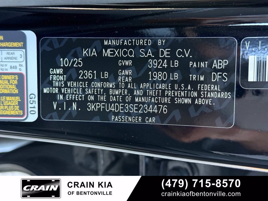 2025 Kia K4 EX - KIA CPO / CLEAN CARFAX / ONE OWNER