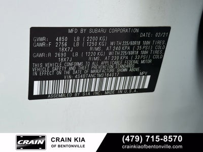 2021 Subaru Outback Limited - AWD / SUNROOF / CLEAN CARFAX