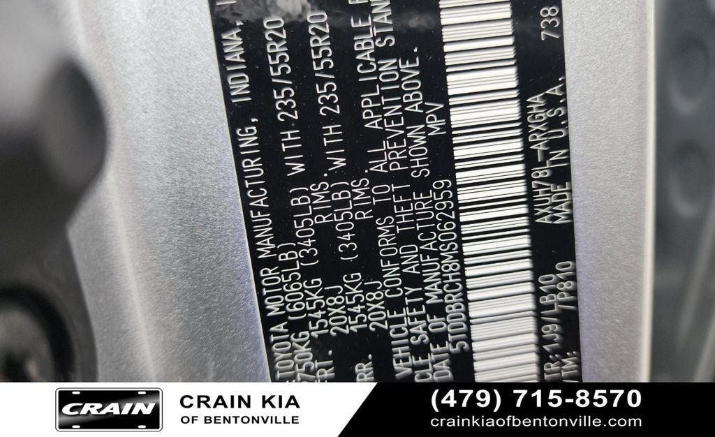 2021 Toyota Highlander Hybrid Limited - HYBRID! / AWD / SUNROOF / ONE OWNER