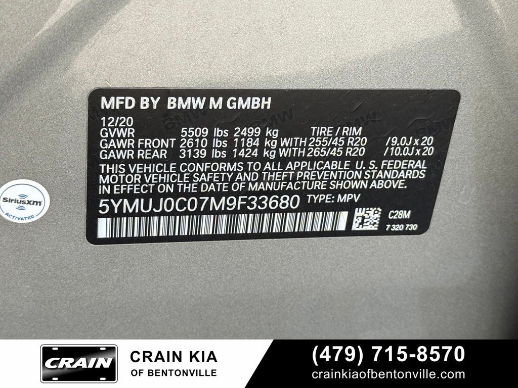 2021 BMW X4 M Base - AWD / CLEAN CARFAX / SUNROOF