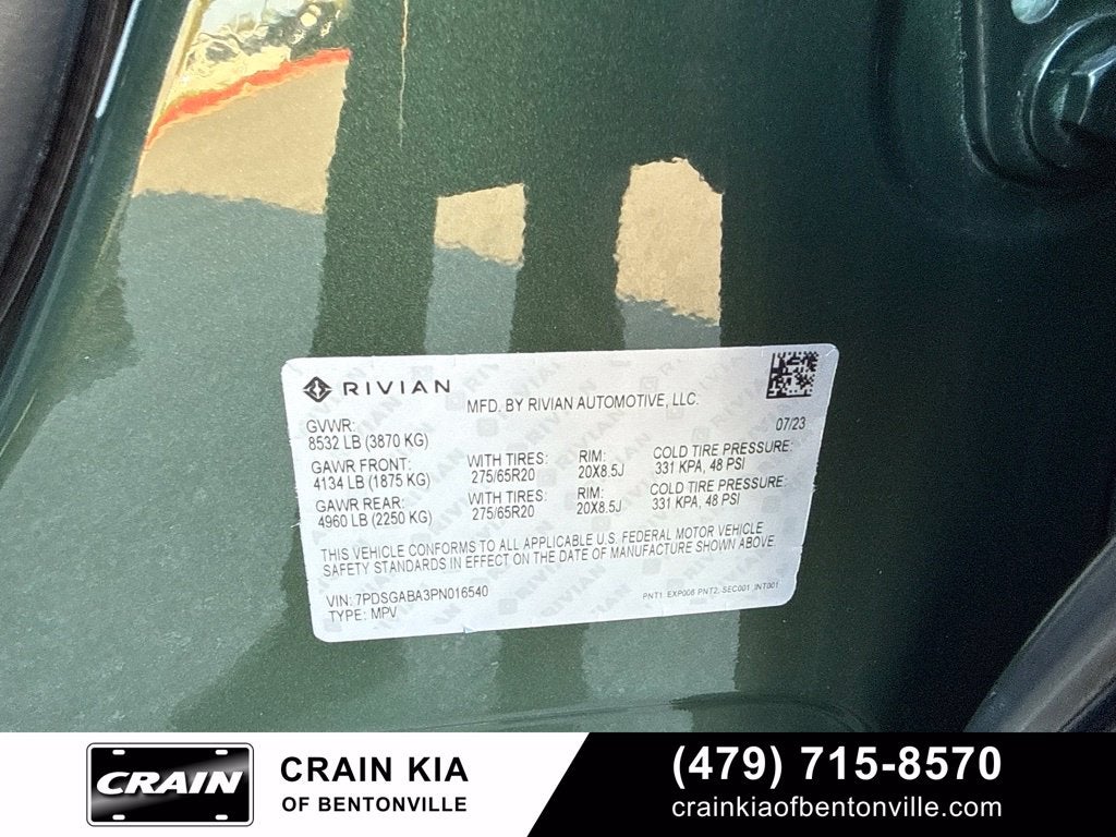 2023 Rivian R1S Adventure Quad Motor Large Pack