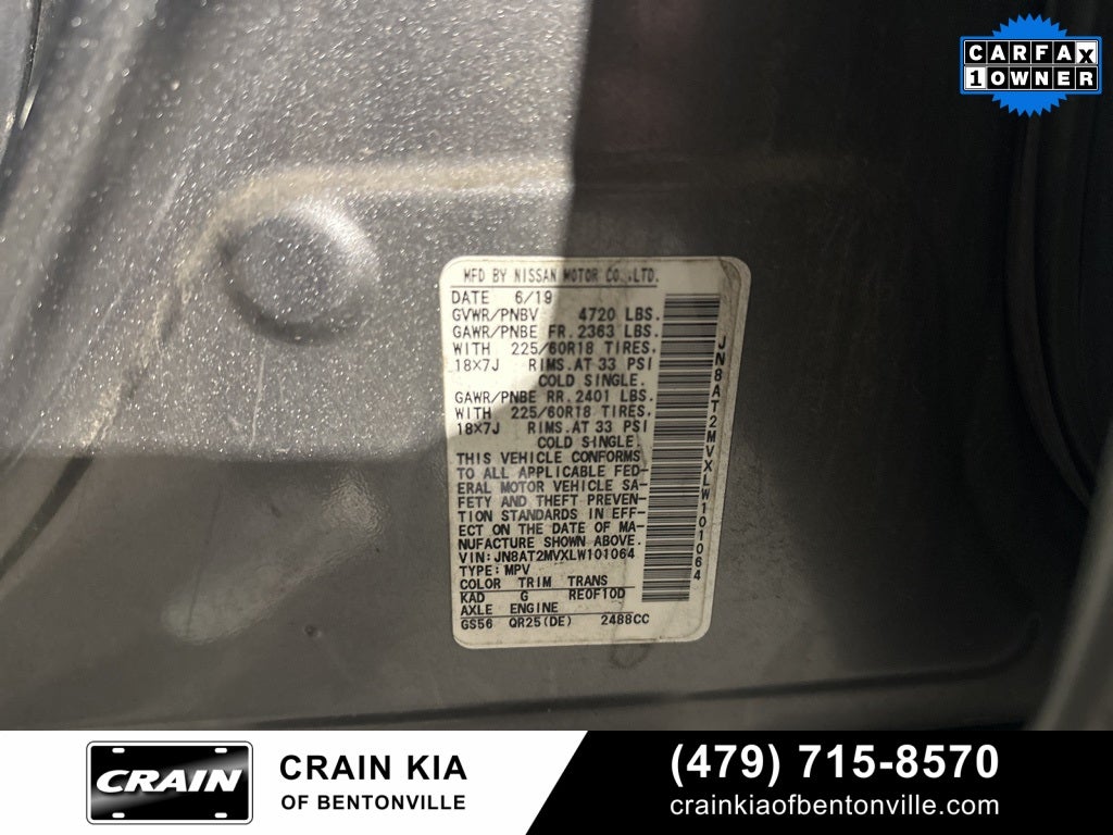 2020 Nissan Rogue SV - AWD / CARFAX ONE OWNER