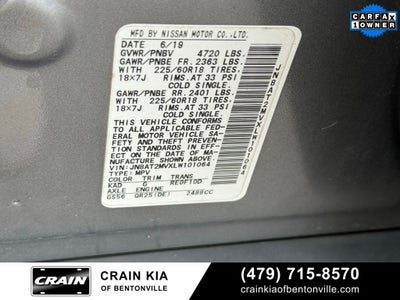 2020 Nissan Rogue SV - AWD / CARFAX ONE OWNER